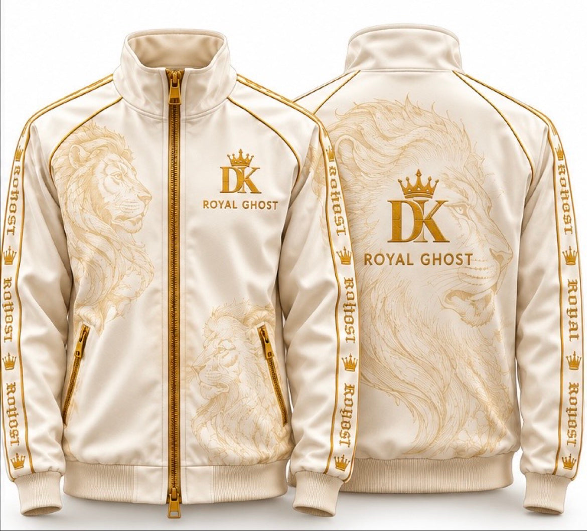 Sovereign Ivory Track Jacket — front and back view